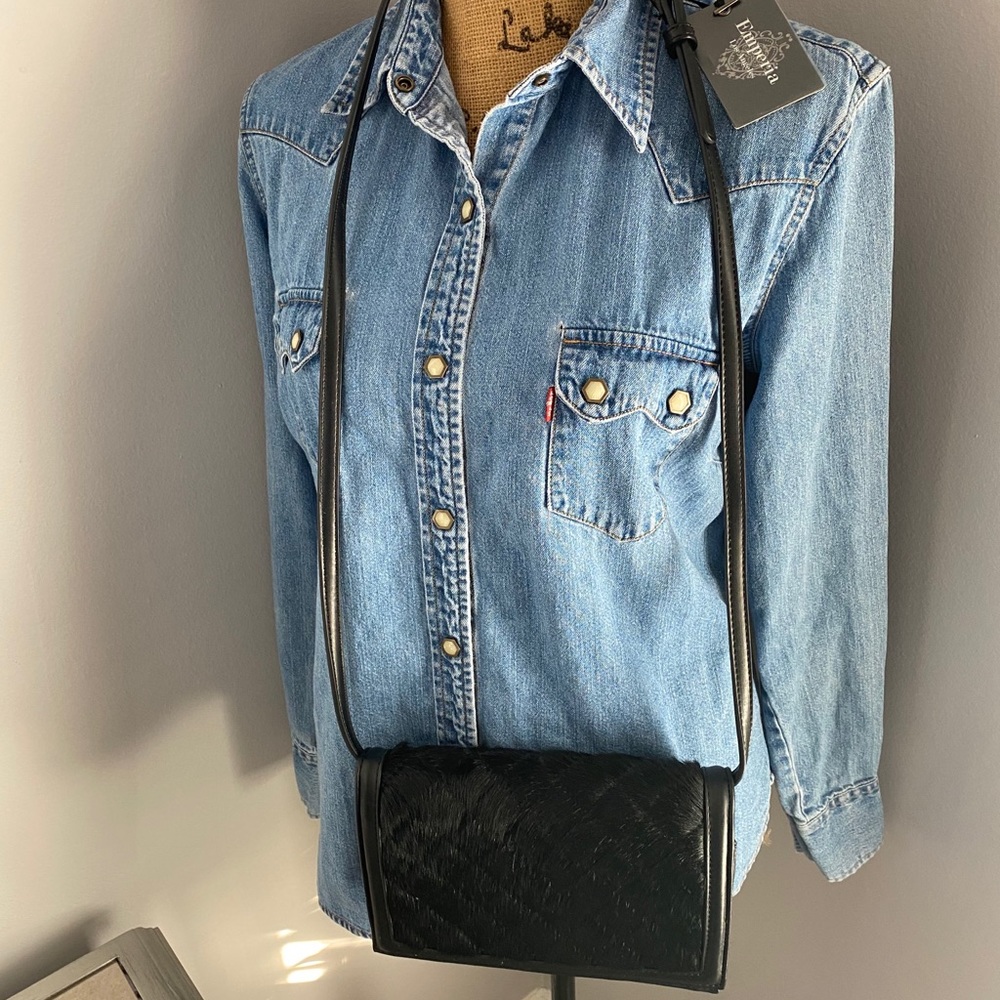 Crossbody Faux Leather/Pony
